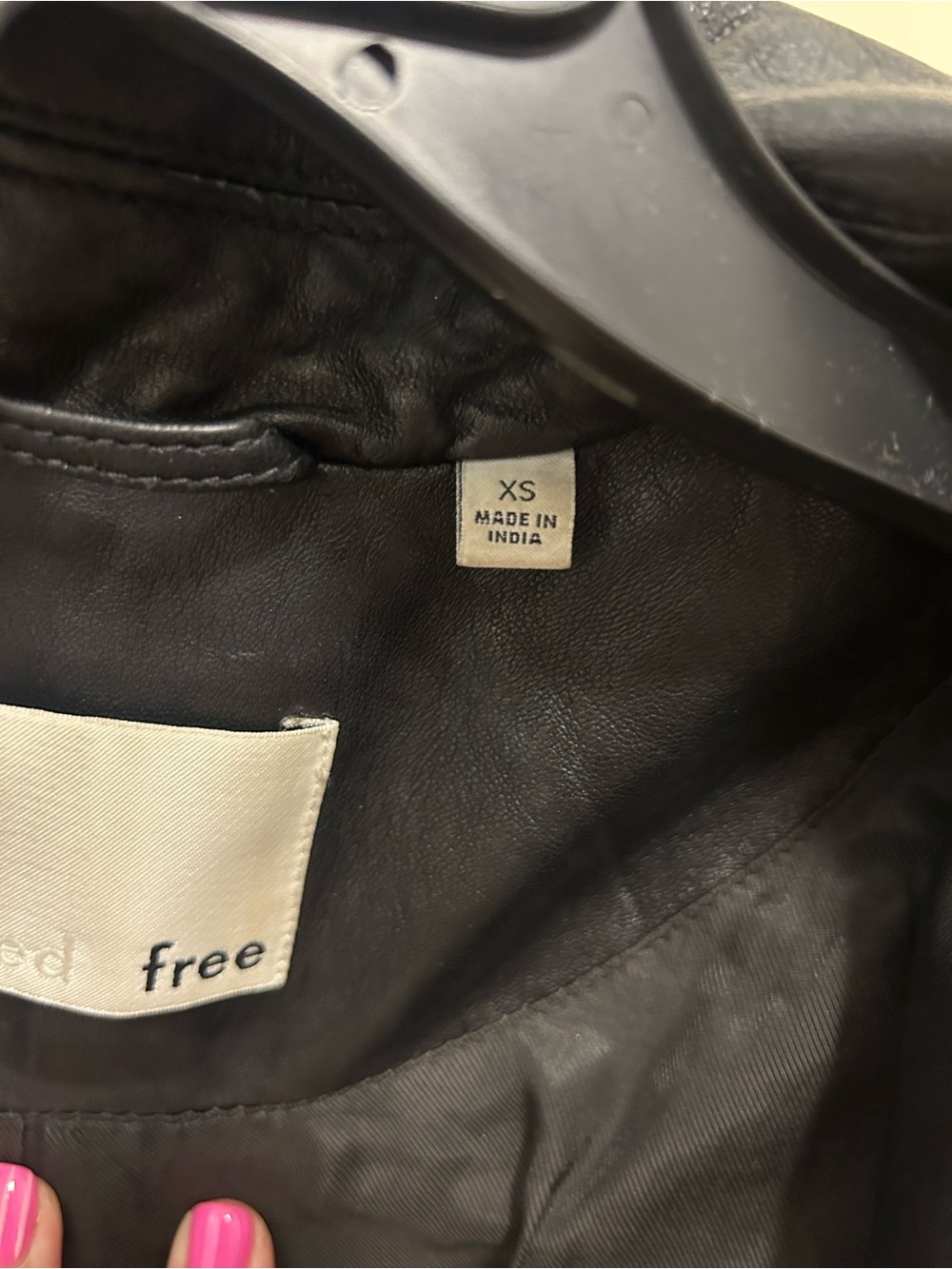 Wilfred Free Black Leather Moto Jacket - Picture 5 of 8